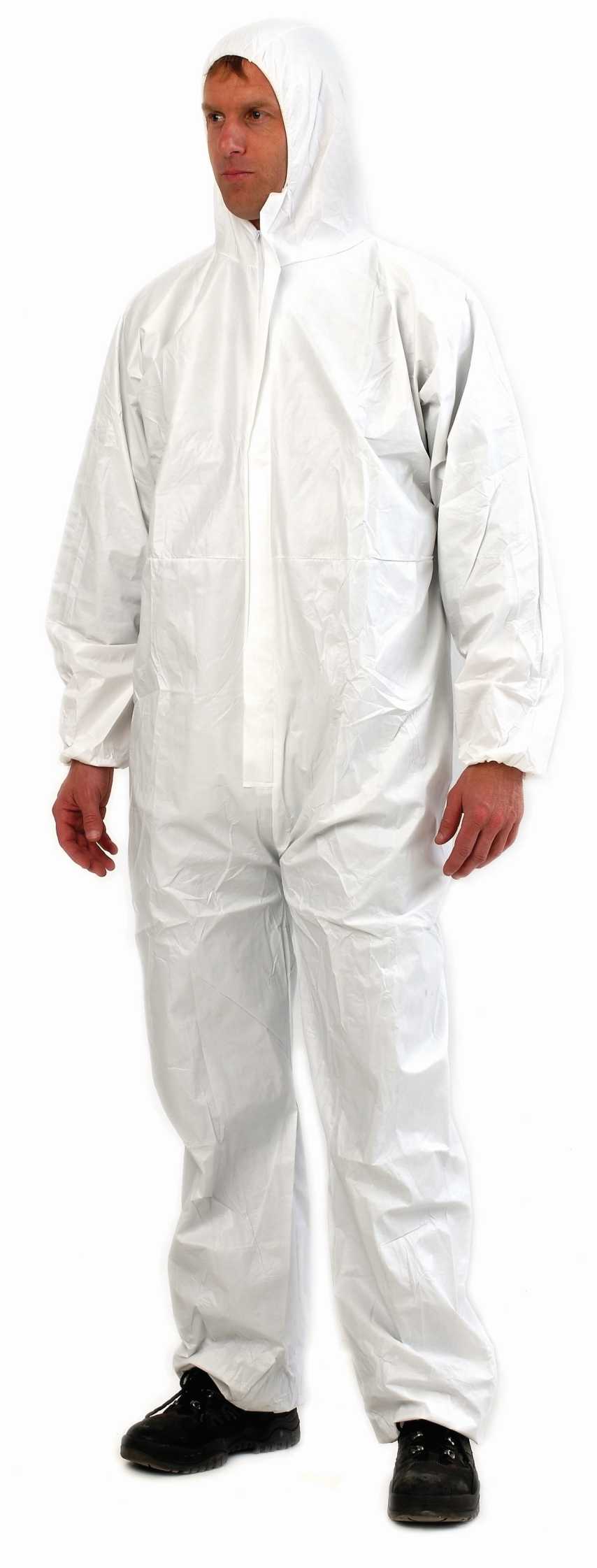 DISPOSABLE OVERALLS 3XL P/ETHYLENE BREATHABLE WATER REPELLENT